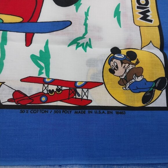 Aviator Mickey Mouse Walt Disney Bandana Scarf USA Pilot - Picture 7 of 8